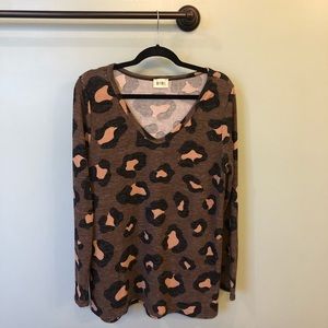 BiBi Cheetah Printed Sweater- Large